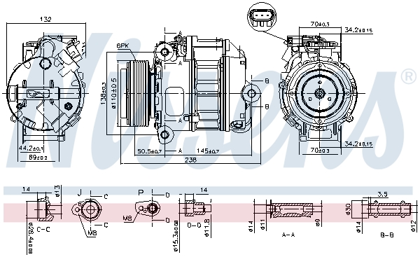 Nissens Airco compressor 890037