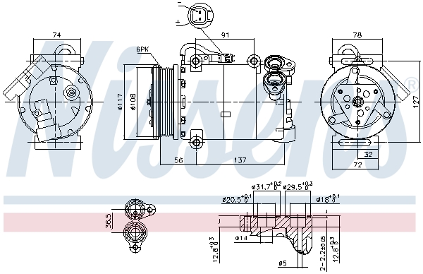 Nissens Airco compressor 890040