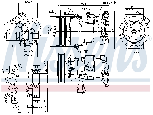 Nissens Airco compressor 890044