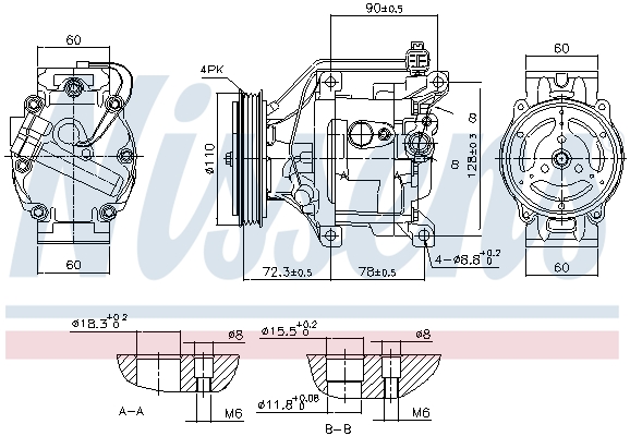 Nissens Airco compressor 890047