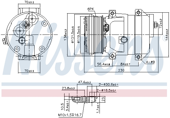 Nissens Airco compressor 890050