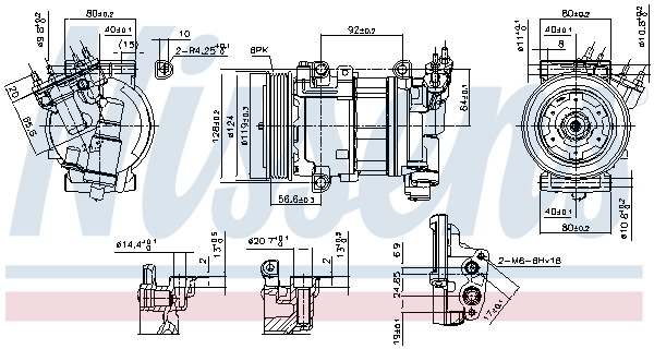 Nissens Airco compressor 890051