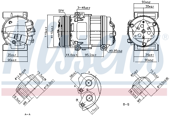 Nissens Airco compressor 890055