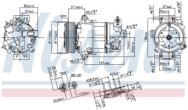 Nissens Airco compressor 890056