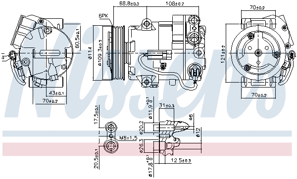 Nissens Airco compressor 890058