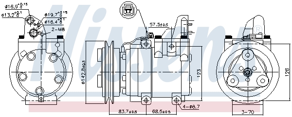 Nissens Airco compressor 890059