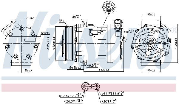 Nissens Airco compressor 890063