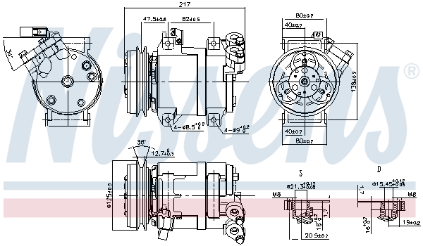 Nissens Airco compressor 890064