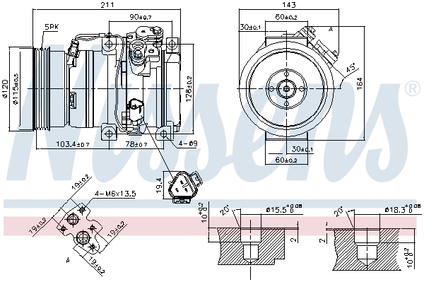 Nissens Airco compressor 890066