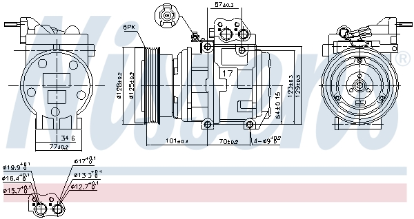 Nissens Airco compressor 890067