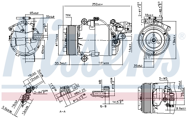 Nissens Airco compressor 890071