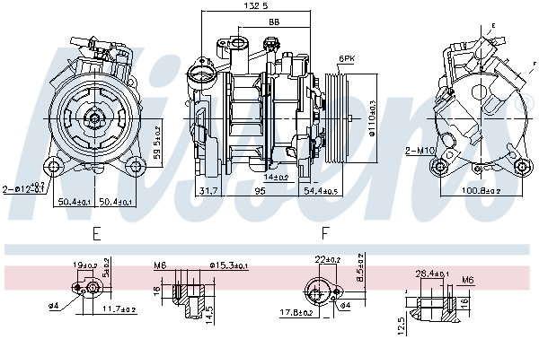 Nissens Airco compressor 890072