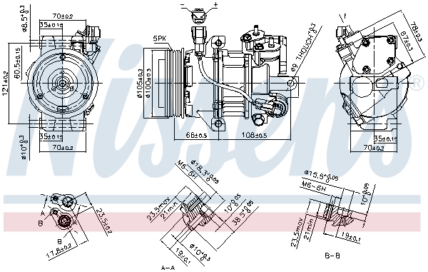 Nissens Airco compressor 890077