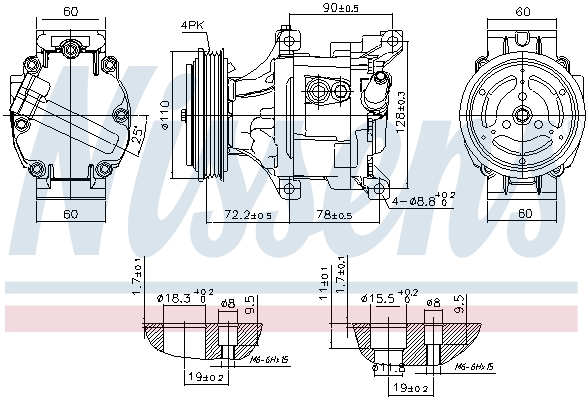 Nissens Airco compressor 890079