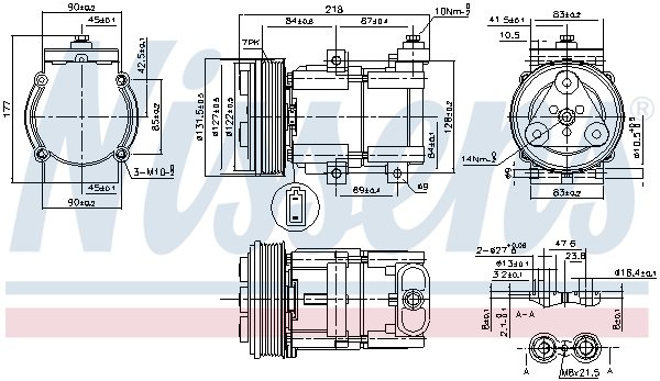 Nissens Airco compressor 890081