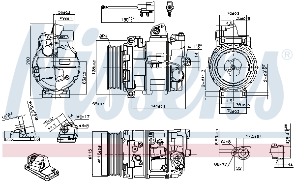 Nissens Airco compressor 890082