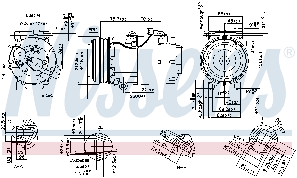 Nissens Airco compressor 890090