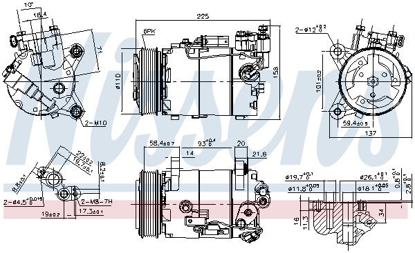 Nissens Airco compressor 890099