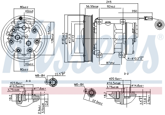 Nissens Airco compressor 890114