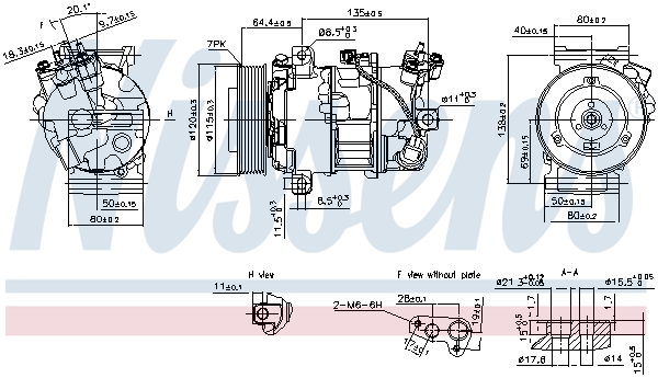 Nissens Airco compressor 890126