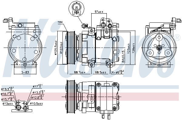 Nissens Airco compressor 890129