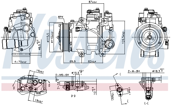 Nissens Airco compressor 890133