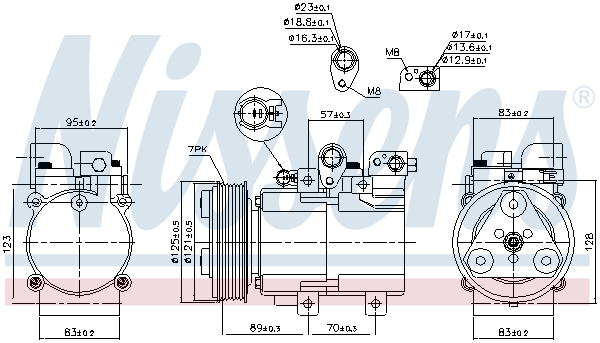 Nissens Airco compressor 890136