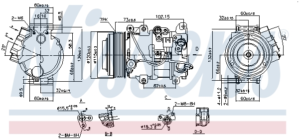 Nissens Airco compressor 890141