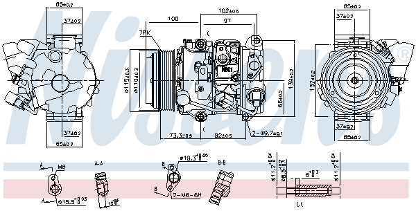 Nissens Airco compressor 890142