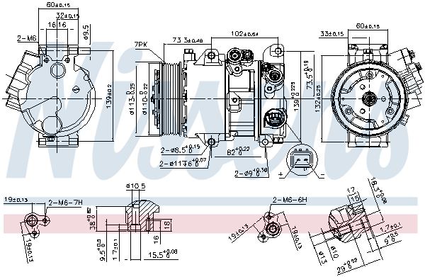 Nissens Airco compressor 890144