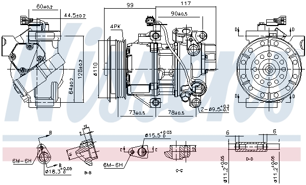 Nissens Airco compressor 890145