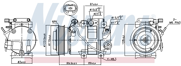 Nissens Airco compressor 890151