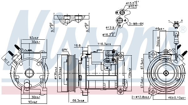 Nissens Airco compressor 890152