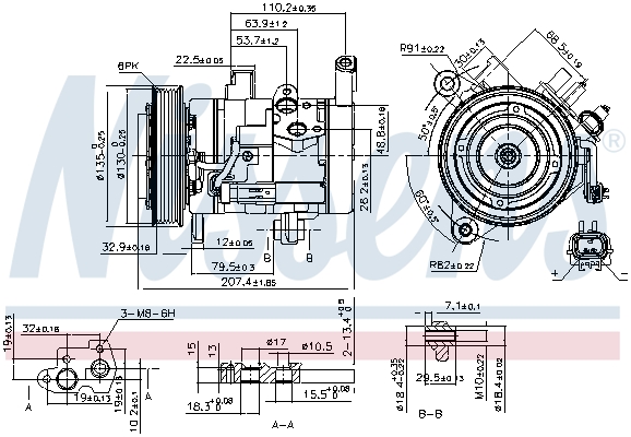 Nissens Airco compressor 890159