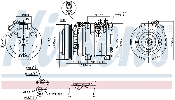 Nissens Airco compressor 890166