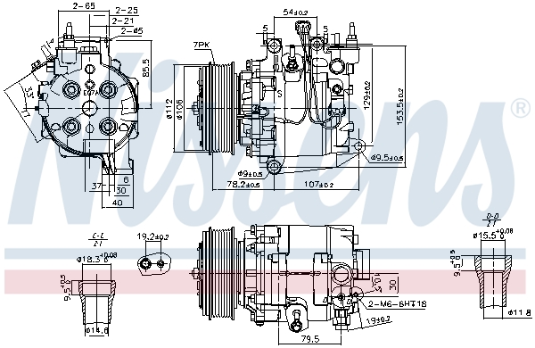 Nissens Airco compressor 890167