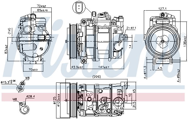 Nissens Airco compressor 890191