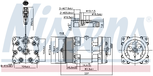 Nissens Airco compressor 890193