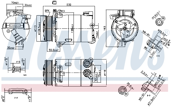 Nissens Airco compressor 890213