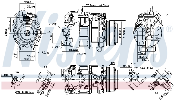 Nissens Airco compressor 890218