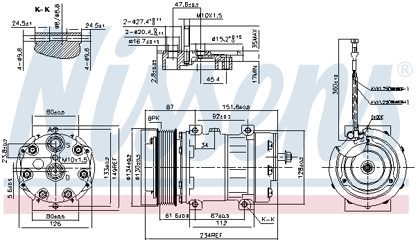 Nissens Airco compressor 890221