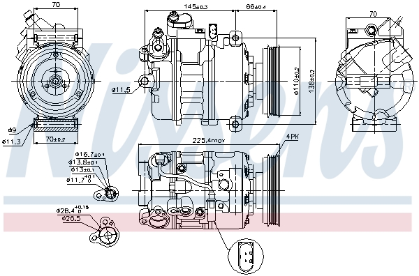 Nissens Airco compressor 89023