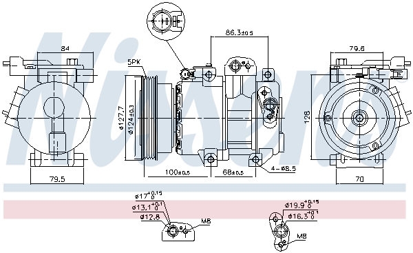 Nissens Airco compressor 890232