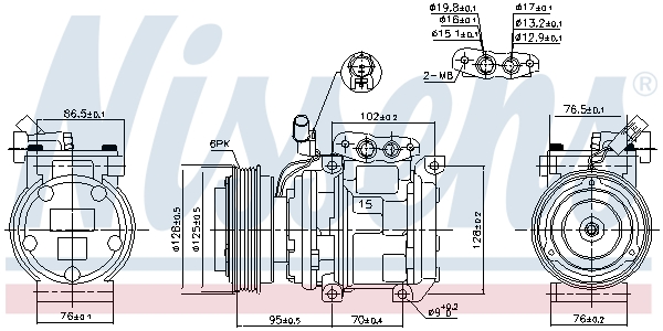 Nissens Airco compressor 890233