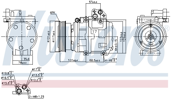 Nissens Airco compressor 890234