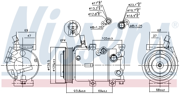 Nissens Airco compressor 890237