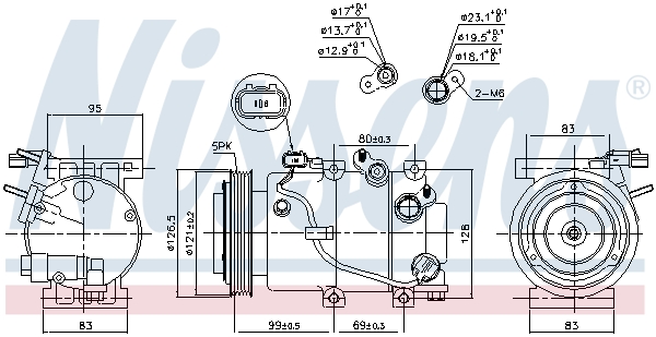 Nissens Airco compressor 890238