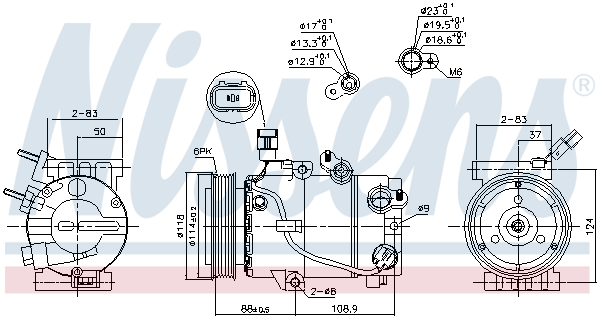 Nissens Airco compressor 890239