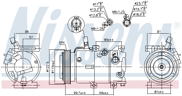 Nissens Airco compressor 890240