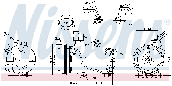 Nissens Airco compressor 890243